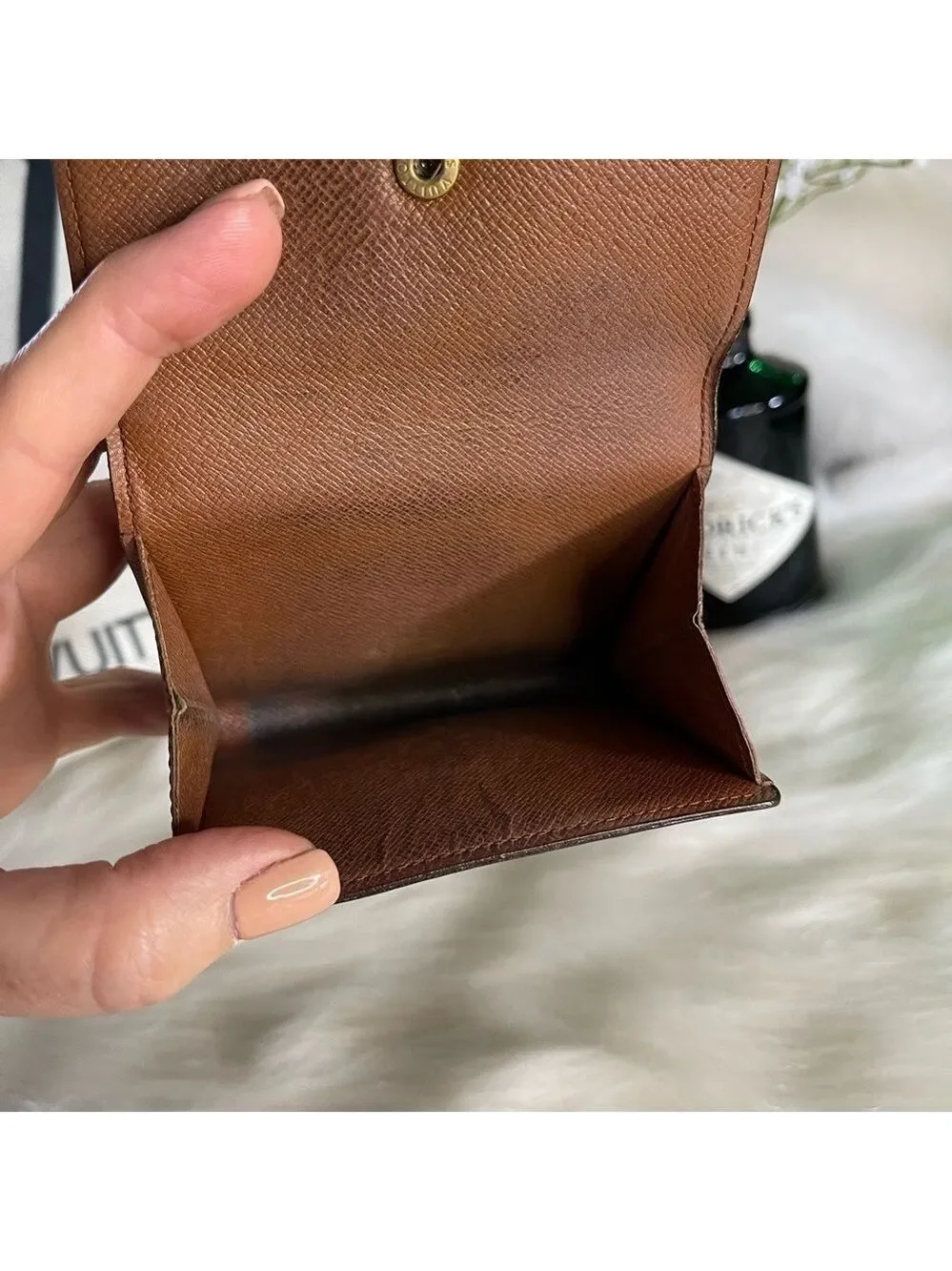 Louis Vuitton Monogram Portefeuille Elise Trifold Wallet Vintage France Compact